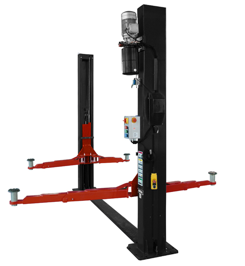 4T Electric unlocking two post lift DOUBLE COLUMN LIFTING MACHINE HIGH LIFT EQUIPMENT CO.,LTD